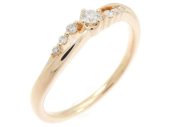 Autre Marque 4℃ K10 Pink Gold Diamantring