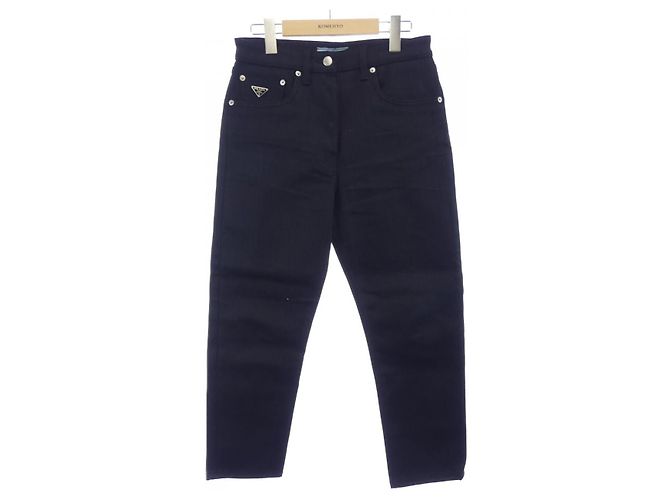 Vaqueros de denim elástico de 5 bolsillos Prada