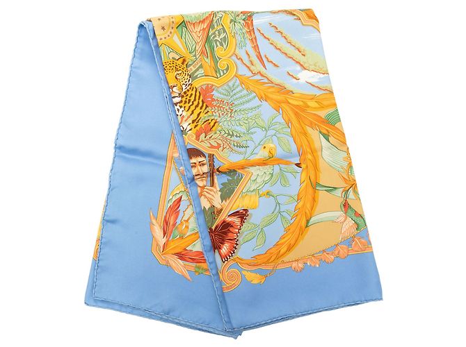 Hermès Blue Amazonia Seidentuch 90