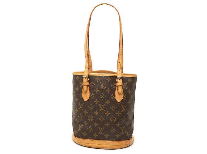 Louis Vuitton Brown Monogram Petit Bucket