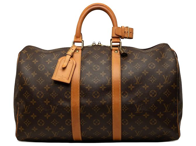 Louis Vuitton Brown Monogram Keepall 45
