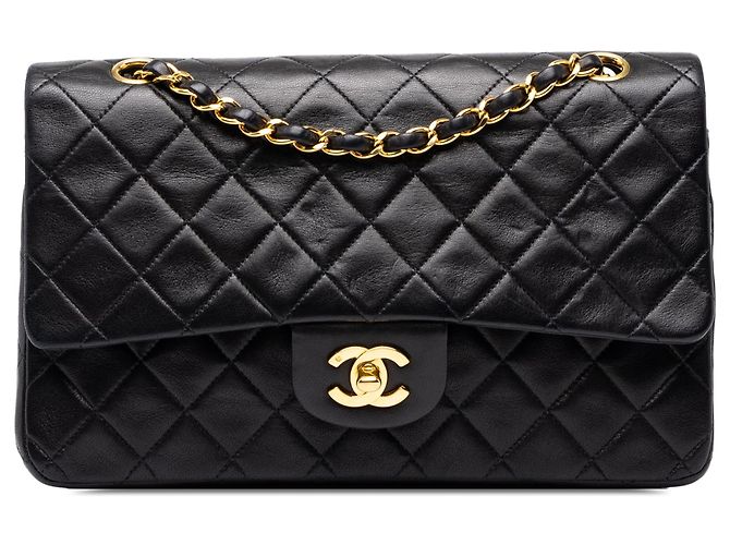 Chanel Black Medium Classic Lambskin Double Flap
