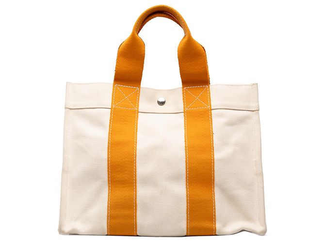 Hermès White Toile Bora Bora PM