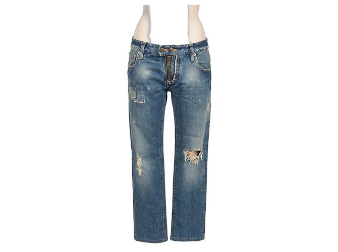 Dsquared2 Jeans Boyfriend in Denim Blu