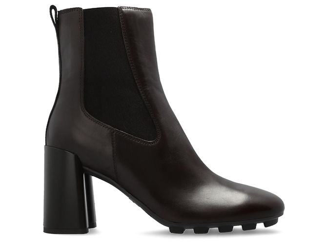 Hogan Leather ankle boots with heels