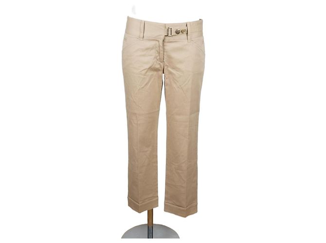 Dolce & Gabbana Calças 3/4 de Algodão Bege