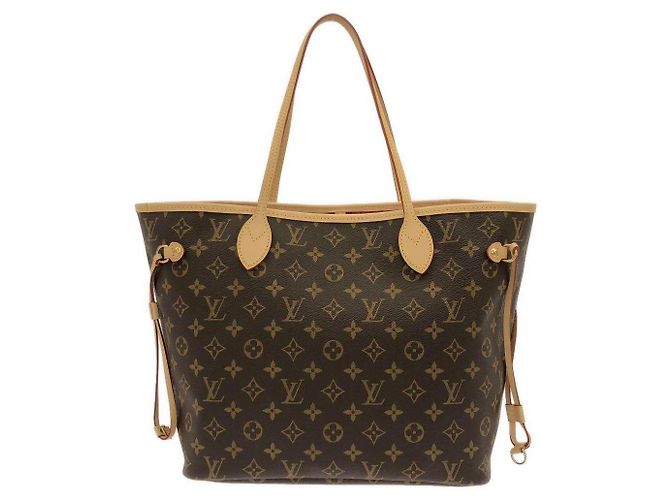 Saco Tote Louis Vuitton Monogram Neverfull MM em Coated Canvas