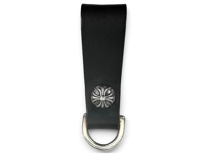 Chrome Hearts Crossball D-ring Leather Belt Loop