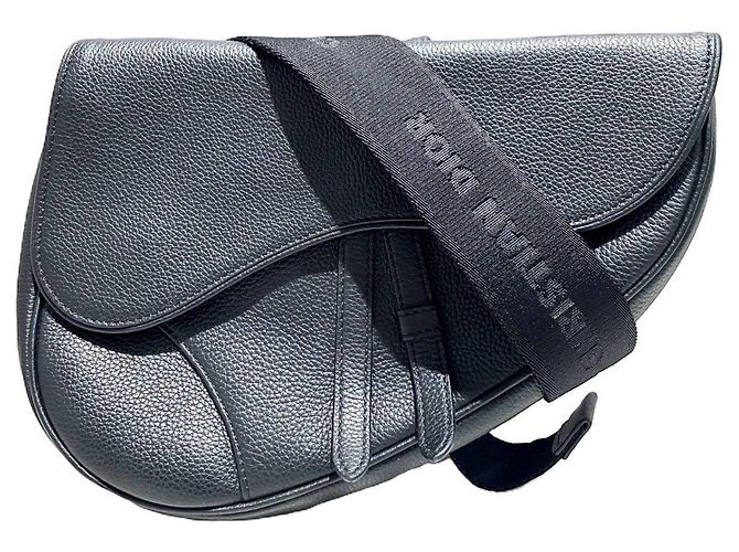 Sac ceinture Dior Saddle en cuir