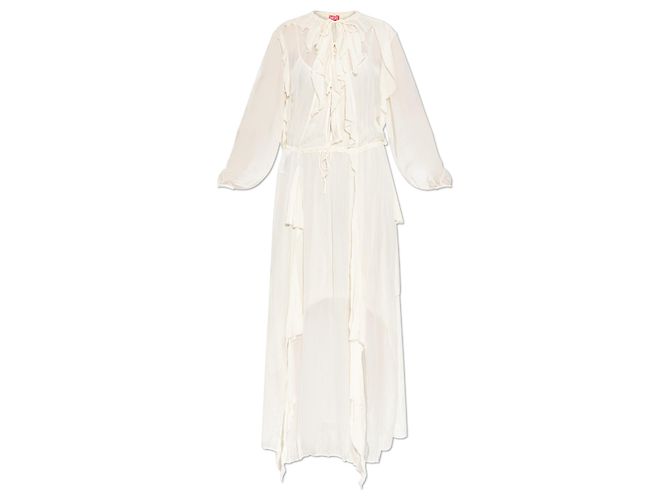 Diesel D-AZZLING Maxikleid Weiß Creme