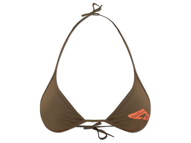Top de biquíni Dsquared2 Verde Khaki