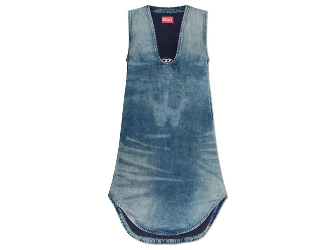 Vestido de denim azul Diesel DE-LARIS--S de algodón