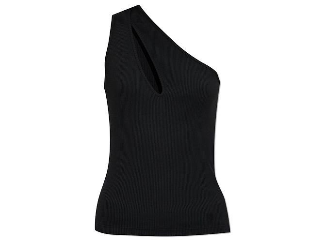 Top Cut-Out Amiri Nero in Cotone