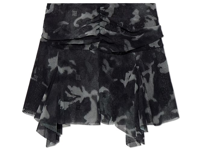 Autre Marque Saia de mesh transparente MISBHV preta