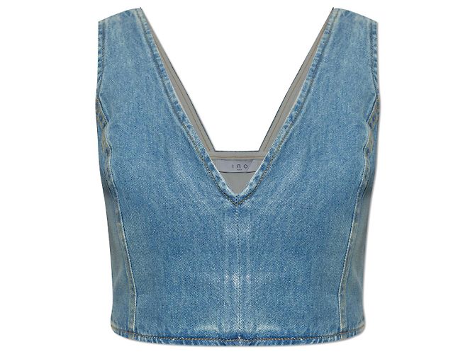 Crop top in denim Illian blu Iro
