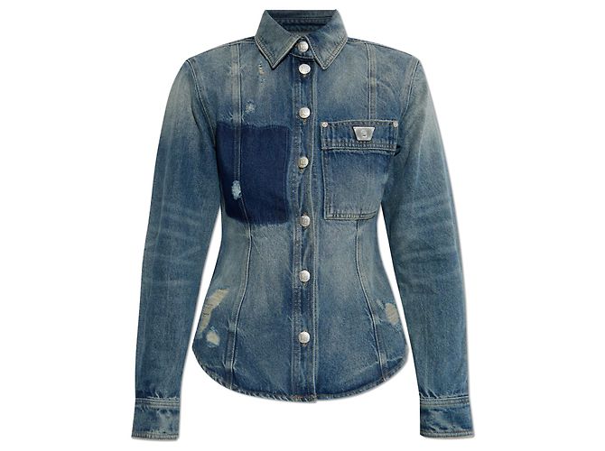 Autre Marque Chaqueta vaquera azul MISBHV de algodón
