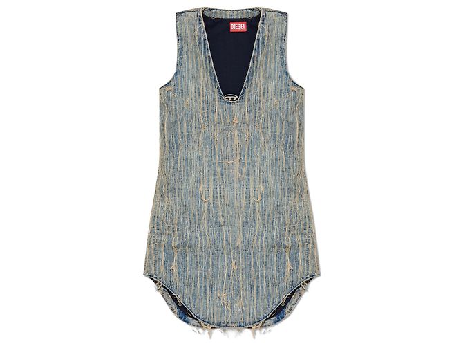 Vestido Diesel DE-LARIS--S2 de algodón azul