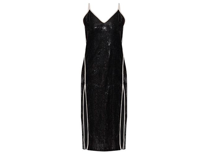Palm Angels Paillettenkleid mit doppeltem Schlitz