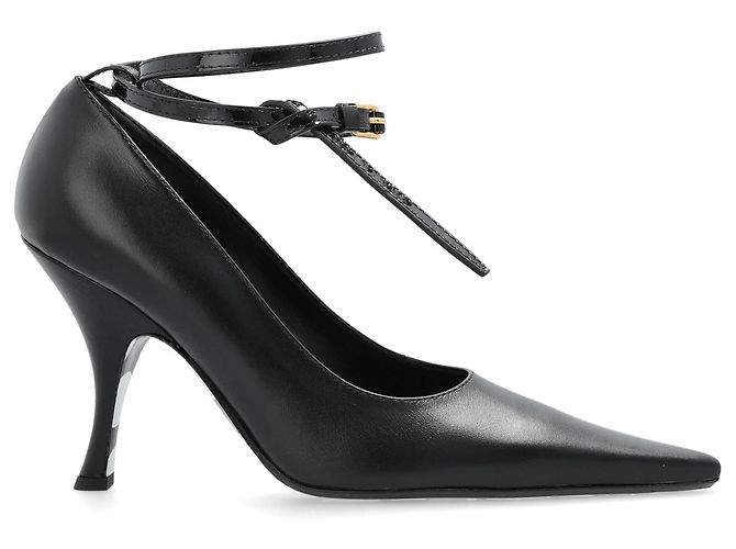 Moschino Leder-Stilettos Schwarz