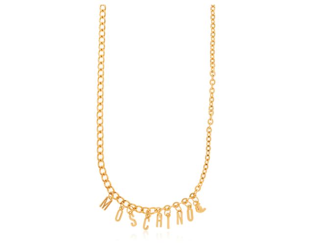 Collana Moschino Logo Oro e Metallo