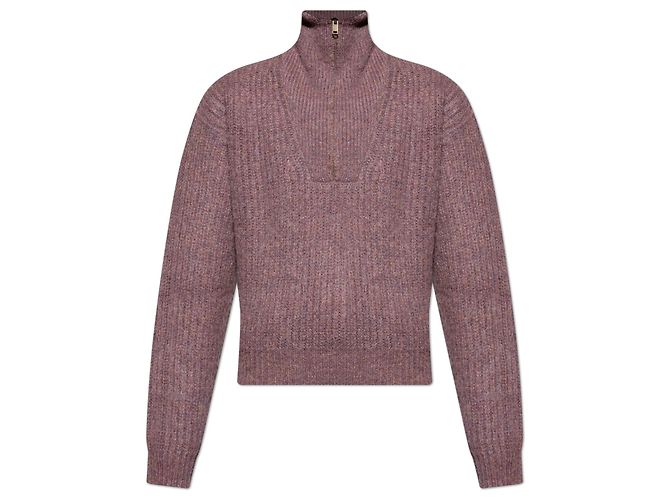 Isabel Marant Etoile Danita Pullover Lila Wolle Mohair