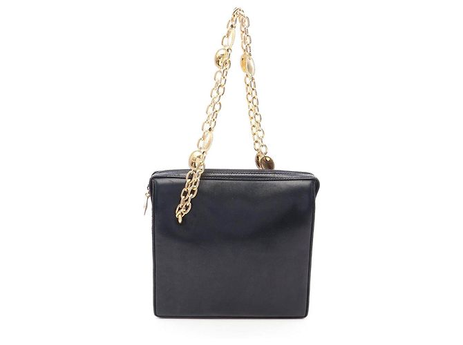 Bolsa de mão Dior em couro preto