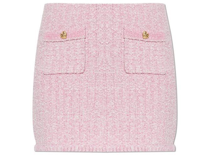 Falda mini Ellianna LoveShackFancy de tweed rosa