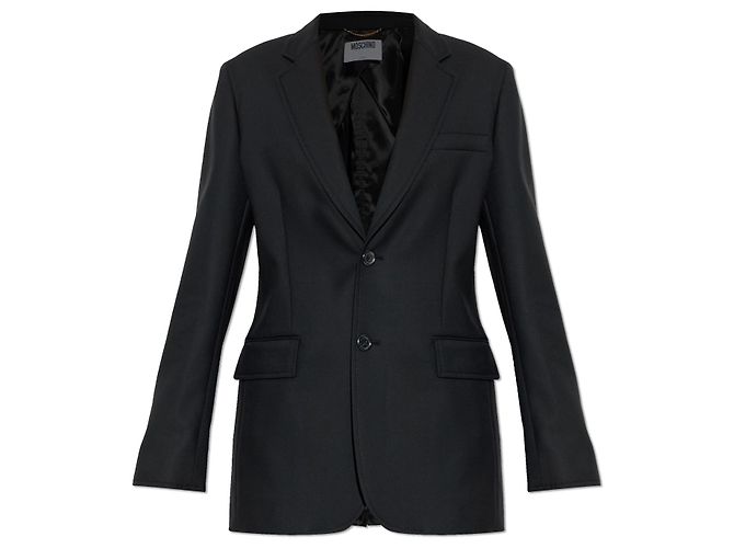 Moschino Blazer feito de tecidos combinados