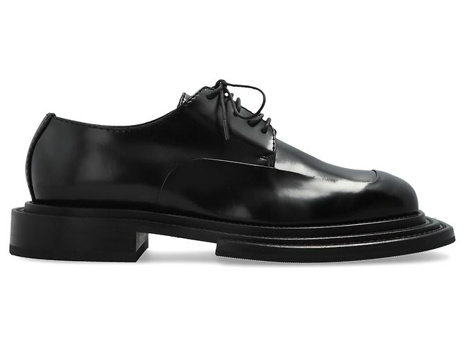 Scarpe derby Moschino in pelle vernice nera