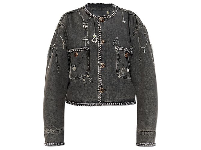 R13 Chaqueta vaquera con apliques
