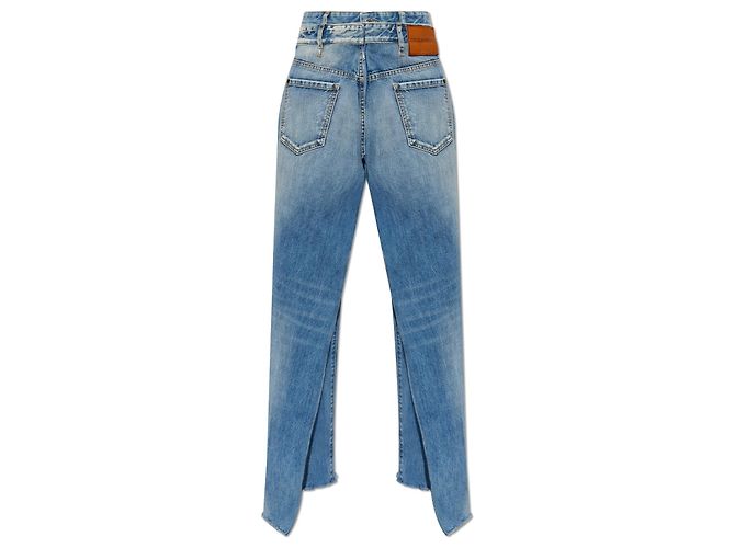 Jeans a gamba larga con spacco Dsquared2 X BETTTER Blu Cotone