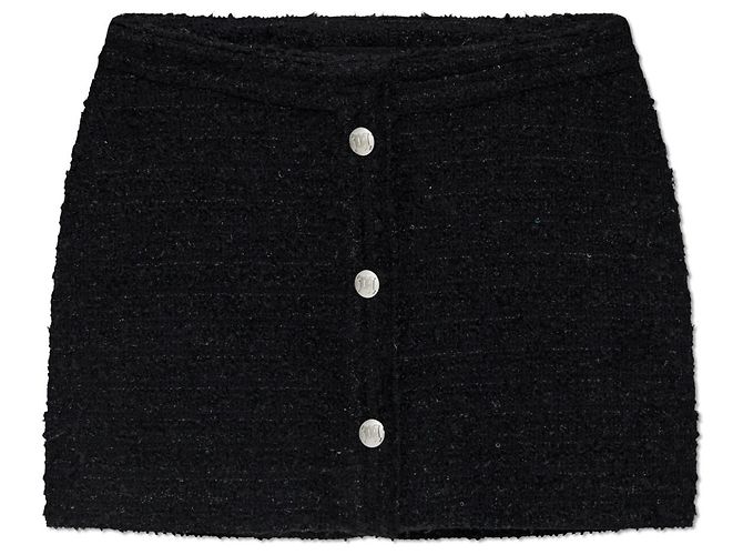 Autre Marque Falda mini de tweed negra MISBHV