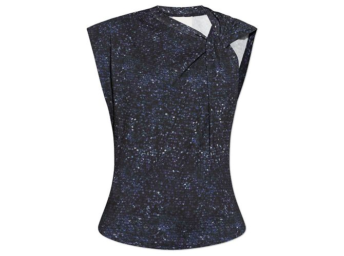 Top Nayda Isabel Marant Azul Marino Algodón