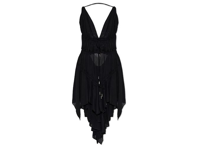 Dsquared2 Black Backless Dress