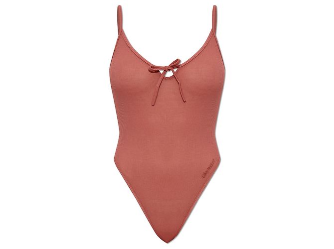 Body rosa a coste con spalline Dsquared2