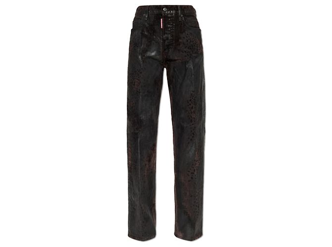 Pantalones San Diego Dsquared2 negros de algodón