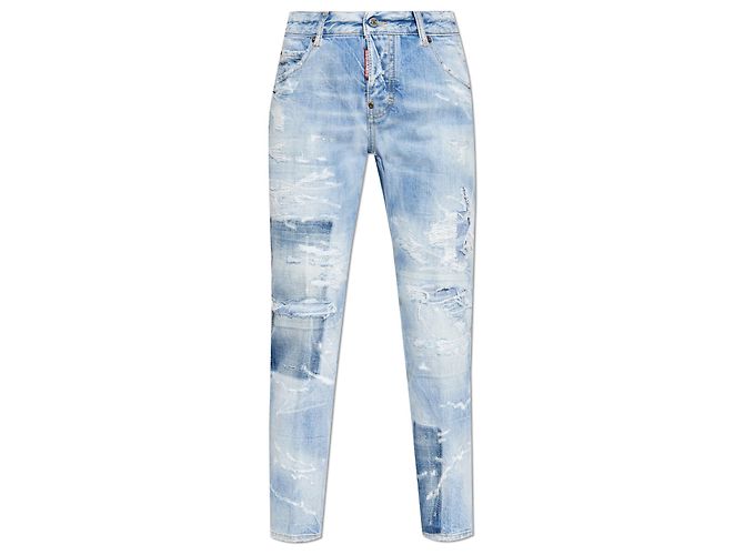 Jeans Cool Girl Dsquared2 azul de algodão