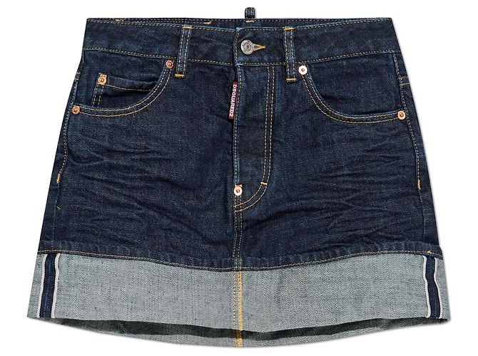 Saia mini em denim azul Dsquared2