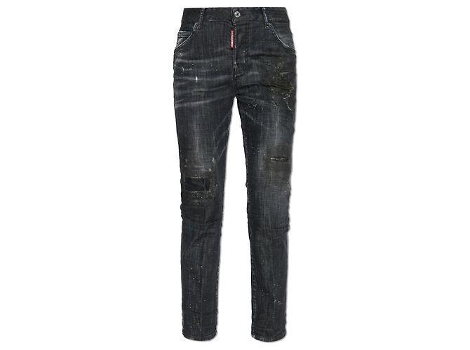 Jeans Cool Girl Dsquared2 negros de algodón