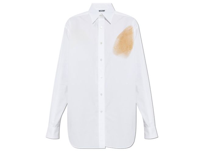 Moschino Camisa de algodón con estampado