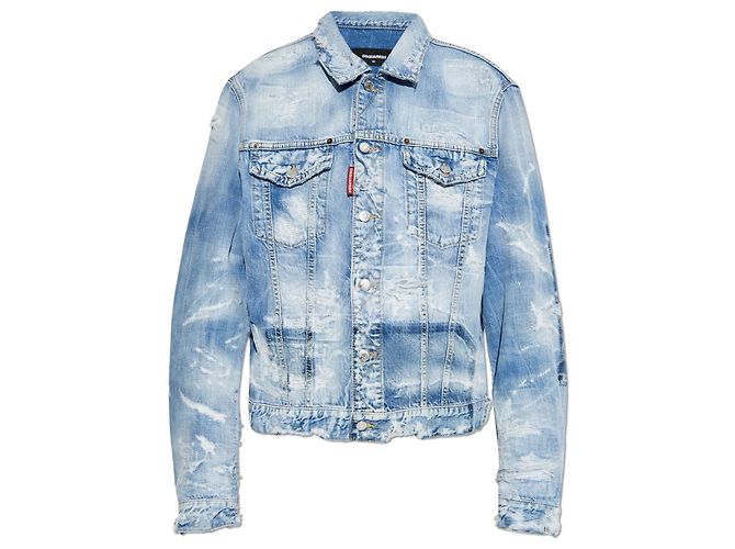 Dsquared2 Denim jacket with `vintage` effect