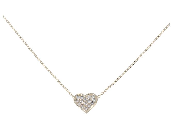 Autre Marque Collana in oro giallo K10 e diamanti