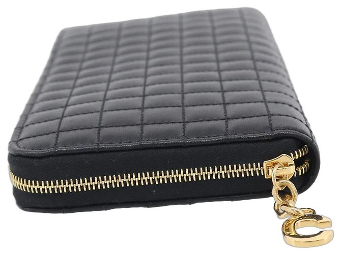 Céline CELINE Long Wallet Leather Gold Black Auth 213198SAM - Jerrillo