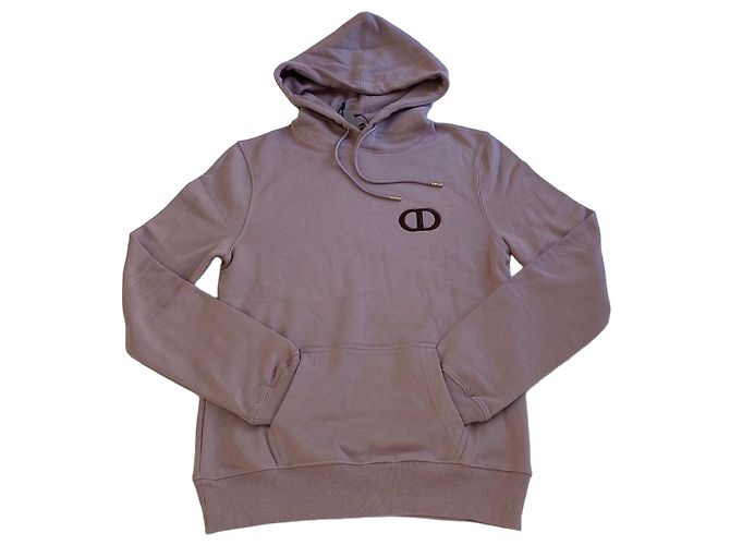 Dior CD Bestickter Kapuzenpullover Violett-Rosa
