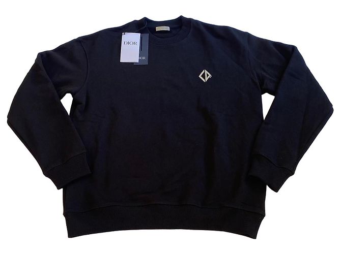 Sudadera Dior de algodón negro con logo CD
