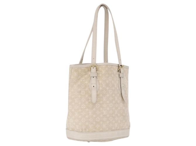 LOUIS VUITTON Monogram Mini Lin Bucket PM Shoulder Bag Dunne M95316 Auth ka6792 - Jerrillo
