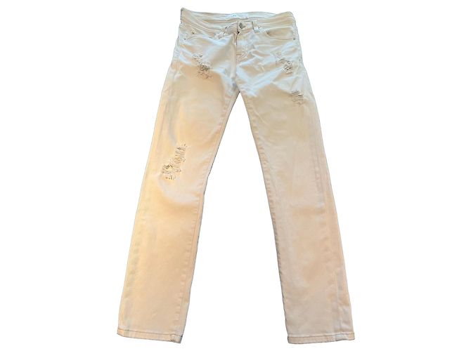Jeans Iro Slim Distressed Bianchi