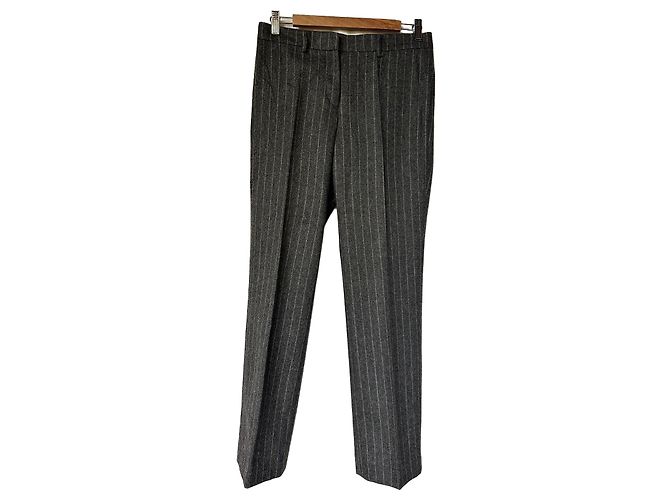 Autre Marque Grau gestreifte Hose