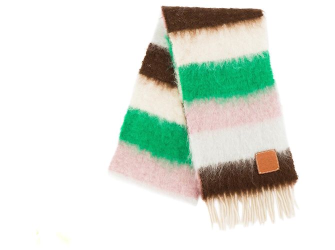 LOEWE - Cachecol Loewe em mohair e lã multicolorido