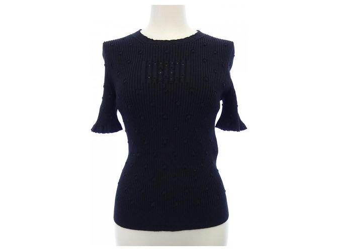 Chanel Stricktop Schwarz